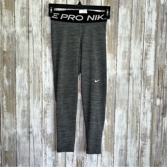 Nike Pro Grey Leggings - Picture 1 of 4